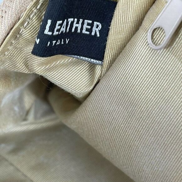 Tanner Italy Vintage Handbag Beige Leather Croc Embossed Shoulder Bag Classic - Picture 11 of 12